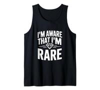 Soy Consciente de Que Soy RARA autoafirmación única Camiseta sin Mangas