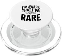 Soy Consciente de Que Soy RARA autoafirmación única PopSockets PopGrip para MagSafe