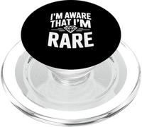 Soy Consciente de Que Soy RARA autoafirmación única PopSockets PopGrip para MagSafe