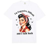 Soy costoso difícil y respondo la Actitud Comfort Colors Adult Heavyweight T-Shirt
