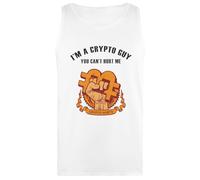 Soy Crypto Guy Camiseta Sin Mangas Blanca para Mujer White Women's Tank Top Sleeveless T-Shirt