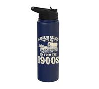 Soy de la década de 1900 | Divertido Día del Padre y Papá Stainless Steel Insulated Water Bottle