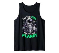 Soy Demasiado Genial para un Solo Planeta Astronauta Espacial Astronomía Camiseta sin Mangas