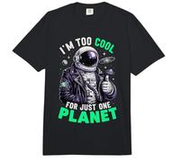 Soy Demasiado Genial para un Solo Planeta Astronauta Espacial Astronomía Comfort Colors Adult Heavyweight T-Shirt