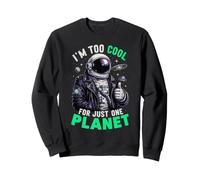 Soy Demasiado Genial para un Solo Planeta Astronauta Espacial Astronomía Sudadera