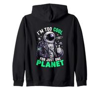 Soy Demasiado Genial para un Solo Planeta Astronauta Espacial Astronomía Sudadera con Capucha