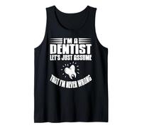 Soy Dentista Siempre Tengo Razón Humor Dental Camiseta sin Mangas