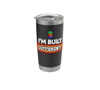 Soy diferente, divertidos bloques de construcción, maestros constructores, chicos Vaso térmico de acero inoxidable de doble pared