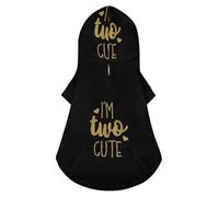 Soy Dos Lindas Sudaderas con Capucha para Mascotas con Estampado de Ropa para Mascotas, suéter cálido, Chaqueta para Mascotas para Perro Gato 2XL