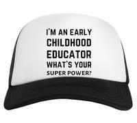 Soy Educadora De La Primera Infancia Gorra De Béisbol Blanca White Baseball Cap Unisex Snapback