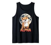 Soy el Alfa Sarcástico Shiba Inu Dog Leader Energy Graphic Camiseta sin Mangas