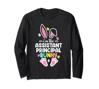 Soy el asistente Principal Bunny Feliz día de Pascua Manga Larga
