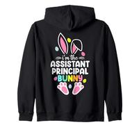 Soy el asistente Principal Bunny Feliz día de Pascua Sudadera con Capucha