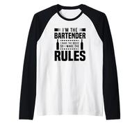 Soy el Camarero I Make The Rules - Funny Bartending Camiseta Manga Raglan