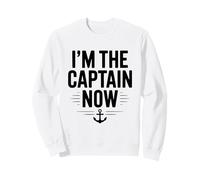 Soy el capitán Ahora Humor náutico para Amantes del mar Sudadera