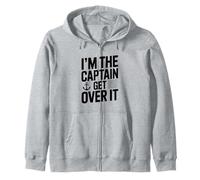 Soy el capitán Get Over It Humor náutico Divertido Sudadera con Capucha