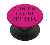Soy el CEO de mi Vida Declaración Motivadora Inspiradora PopSockets PopGrip Adhesivo