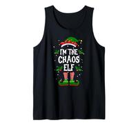Soy el Chaos Elfo navideño Pijama PJ Hombres Mujeres Camiseta sin Mangas
