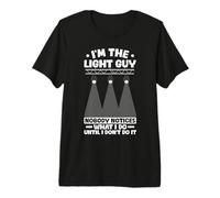 Soy el Chico de la luz Funny Stage Crew Técnico de iluminación Camiseta Premium