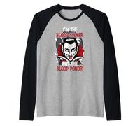 Soy el chupador de Sangre, no el Vampiro Donante de Sangre de Halloween Camiseta Manga Raglan