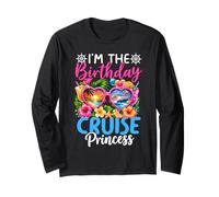 Soy el cumpleaños Crucero Princesa Vacaciones Crucero niña cumpleaños Manga Larga