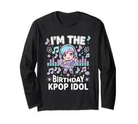 Soy el cumpleaños KPOP Idol Chibi Girls K Pop Theme Party Manga Larga