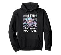 Soy el cumpleaños KPOP Idol Chibi Girls K Pop Theme Party Sudadera con Capucha