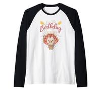 Soy el cumpleaños Pavo Divertido Día de Acción de Gracias Cena Comida Camiseta Manga Raglan