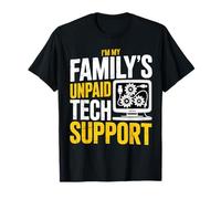 Soy el Divertido Ingeniero informático del Soporte técnico no remunerado de mi Familia Camiseta