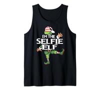Soy el Elfo Selfie Christmas Eve Christmas Elf Squad Costume Camiseta sin Mangas