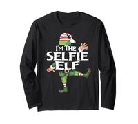 Soy el Elfo Selfie Christmas Eve Christmas Elf Squad Costume Manga Larga