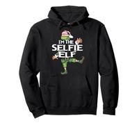Soy el Elfo Selfie Christmas Eve Christmas Elf Squad Costume Sudadera con Capucha