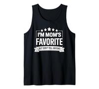 Soy el Favorito de mamá, la Favorita de Las mamás me Dijo Humor Divertido Camiseta sin Mangas