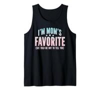 Soy el Favorito de mamá, la Favorita de Las mamás me Dijo Humor Divertido Camiseta sin Mangas