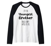 Soy el hermano más joven, las reglas no se aplican a mí - Coincidencia Camiseta Manga Raglan
