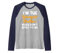 Soy el hermano más joven, las reglas no se aplican a mí Coincidencia Camiseta Manga Raglan