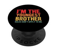 Soy el Hermano más Joven Las Reglas no se aplican a mí PopSockets PopGrip Adhesivo
