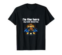 Soy el héroe mi código Merece diseño de superhéroe de píxeles Camiseta