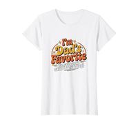 Soy el Hijo Favorito de papá, Hija, Hijo, Humor Familiar Divertido Camiseta gráfica económica, Mujer, Blanco, M