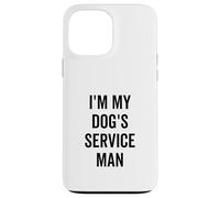 Soy el Hombre de Servicio de mi Perro Divertido Amante de Las Mascotas Carcasa para iPhone 13 Pro MAX