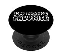 Soy el Humor Divertido Favorito de mamá Sarcástico Hermano Día de la Madre PopSockets PopGrip Adhesivo