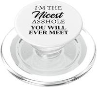 Soy el imbécil más Amable Que jamás conocerás PopSockets PopGrip para MagSafe