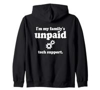 Soy el Ingeniero de Software de Soporte técnico no remunerado de mi Familia codificadores Sudadera con Capucha