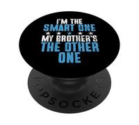 Soy el Inteligente Mi Hermano es el Otro Hermano PopSockets PopGrip Adhesivo