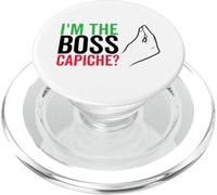 Soy el jefe Capiche Gracioso italiano Nonna Nonno Humor PopSockets PopGrip para MagSafe