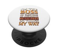 Soy el jefe, sin preguntas, sin argumentos PopSockets PopGrip Adhesivo