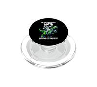Soy el Legendario David Astronauta Divertido en Dibujos Animados de Dinosaurios PopSockets PopGrip para MagSafe