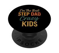 Soy el mejor paso papá Crazy Kid Retro Vibe PopSockets PopGrip Adhesivo