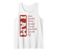 Soy El Mes De La Historia Negra Fuerte Educado Orgulloso Camiseta sin Mangas