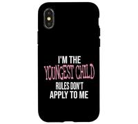 Soy el niño más Joven Las Reglas no se aplican a mí Carcasa para iPhone X/XS
